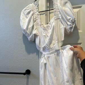 NWT Mustard Seed White romper